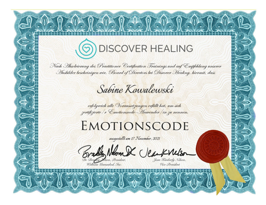 Emotionscode Zertifikat