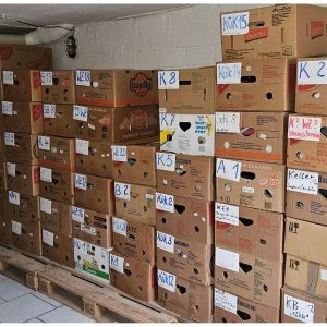 gestapelte Umzugskisten